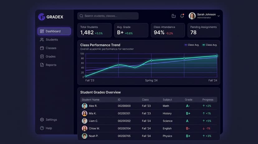GradeX – Academic Grade Management Platform